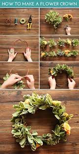 how to make a flower crown the