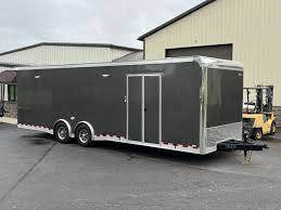 28 united spread axle race car trailer