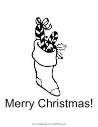 The lovable santa has done his job of filling the stocking with the gifts for the little children. Christmas Stocking Coloring Page Free Printable Pdf From Primarygames