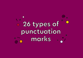 26 types of punctuation marks symbols