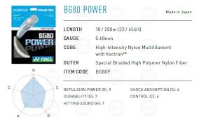 Yonex Bg80 Power Badminton String