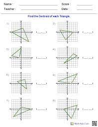 Centroid Worksheets Graphing Linear