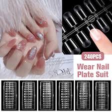 clear nail cover nail kit false nail