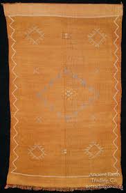 gold moroccan sabra silk tribal flat