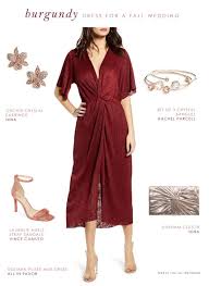 Anthropologie has an unforgettable collection of wedding guest dresses, from long and flowing to short and structured. Burgundy Dress For A Fall Wedding