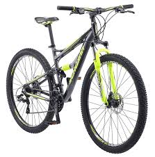 Schwinn Traxion Full Dual Suspension Mountain Bike Featuring 18 Inch Medium Aluminum Frame And 29 Inch Wheels With Mechanical Disc Brakes 24 Speed