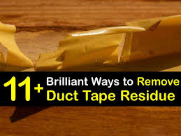 brilliant ways to remove duct tape residue