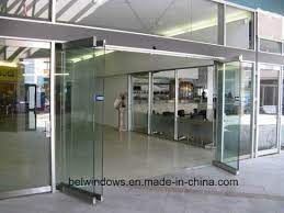 china frameless glass folding door