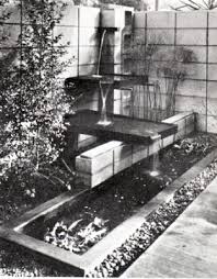 Mid Century Modern Outdoor Fountain
