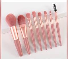 8pcs portable soft makeup brushes set
