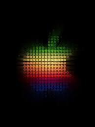 apple logo wallpaper 4k colorful dark