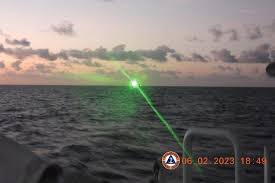 china hits philippine ship with laser