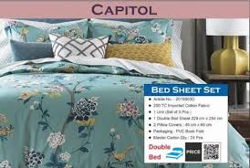 printed capitol queen bedsheet size