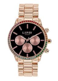 rose gold bracelet las watch with