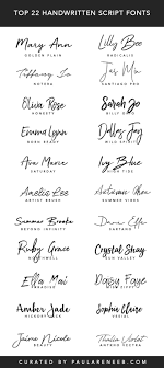 They include full character sets, multiple weights, and additional embellishments for a unique look. Top 22 Best Handwritten Script Fonts For Personal Business Branding More At Paulareneeb Com Tattoo Script Fonts Best Script Fonts Script Fonts