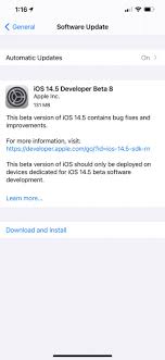 We thought ios 14.5 would arrive in late february, but now it appears that it will be sometime in march. Apple Releases Ios 14 5 Beta 8 And Ipados 14 5 Beta 8 Download Iclarified
