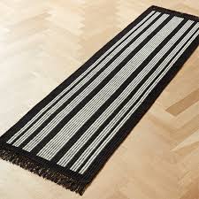 white striped hallway runner rug 2 5 x8