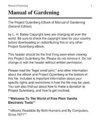 Manual Of Gardening 912 Freedom Library