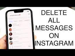 how to delete all messages on insram