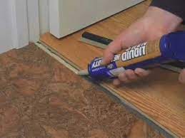 how to install a t molding glue down