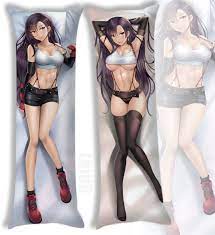 Amazon.com: Anime Body Pillow Cover Uncensored Japanese Manga Girl Tifa  Lockhart Body Pillow Case Peach Skin Fabric 6 Sizes Decorative Cushion Case  (66x23 in / 60x170 cm) : Home & Kitchen