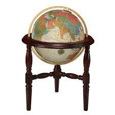 antique hand covered heirloom globe
