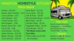 kingston homestyle kitchen menu in
