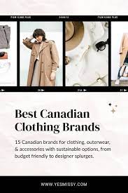 best canadian clothing brands yesmissy