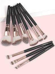 9pcs black soft bristle makeup brush