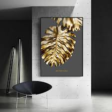 1pc Abstract Leaf Flower Wall Art