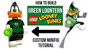 LEGO GREEN LOONTERN Custom Minifigure Tutorial - (Daffy Duck as Green  Lantern!) - YouTube
