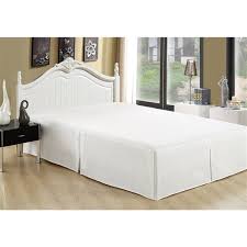 marina decoration white queen bed skirt