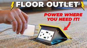 how to add a floor electrical outlet