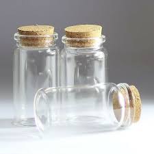 30pcs 50ml glass bottles with corks
