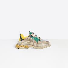 Triple S Trainers Yellow White Yellow For Men