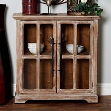 Hemnes Glass Door Cabinet Gray Brown