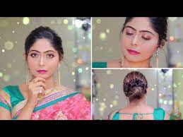 indian party makeup hairstyle for
