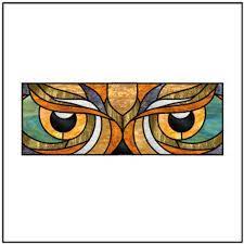 Owl Eyes Stained Glass Pattern