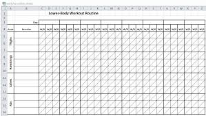 Workout Sheets Excel Magdalene Project Org