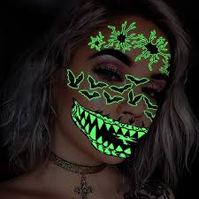 1 set halloween horrible glowing mouth