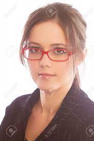 Beautiful Woman Wearing Glasses Stock Photo, Picture and Royalty Free  Image. Image 83016655.