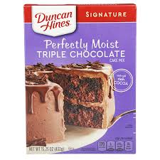 Our most trusted duncan hines cake mix cookies recipes. Duncan Hines Signature Perfectly Moist Triple Chocolate Cake Mix 15 25 Oz Cake Mix Meijer Grocery Pharmacy Home More