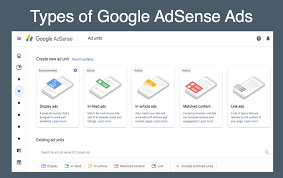 types and formats of google adsense ads