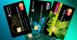 numerous axis bank credit cards under
