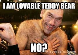 I am lovable teddy bear No? - Sugar Nikolai Valuev - quickmeme via Relatably.com