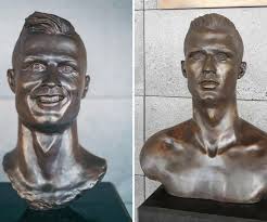 They actually replaced that statue with a new one because it freaked people out so much. Ronaldo Sculptor Emanuel Santos Devastated As Bust Swapped At Madeira Airport Bleacher Report Latest News Videos And Highlights