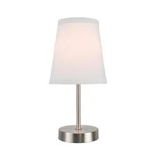 Satin Nickel Candlestick Table Lamp