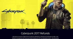 how to get cyberpunk 2077 refunds ps4