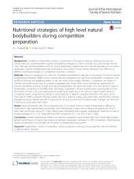 pdf nutritional strategies of high