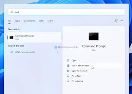 run command prompt as an administrator